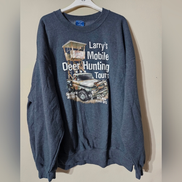 Puritan Other - Funny Deer Hunting Sweatshirt XL